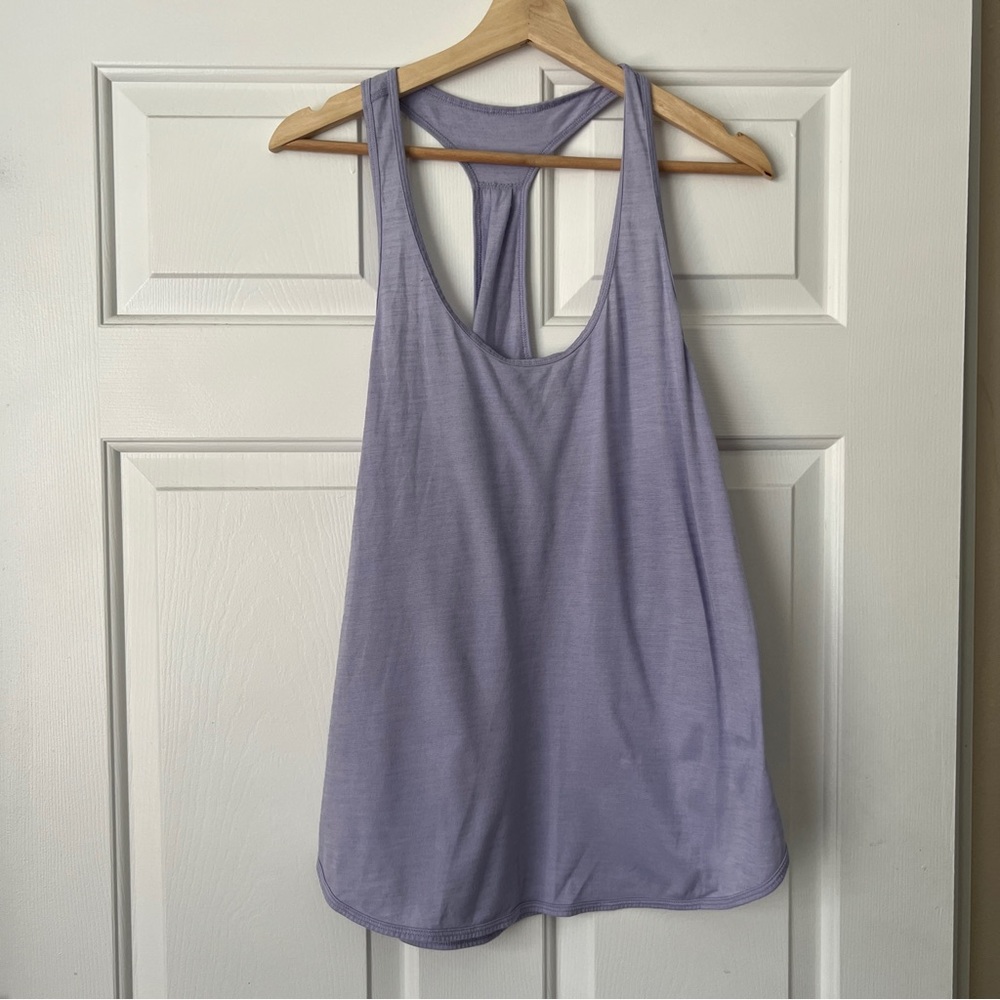 Lululemon Size 12 Heathered Purple Racerback Tank